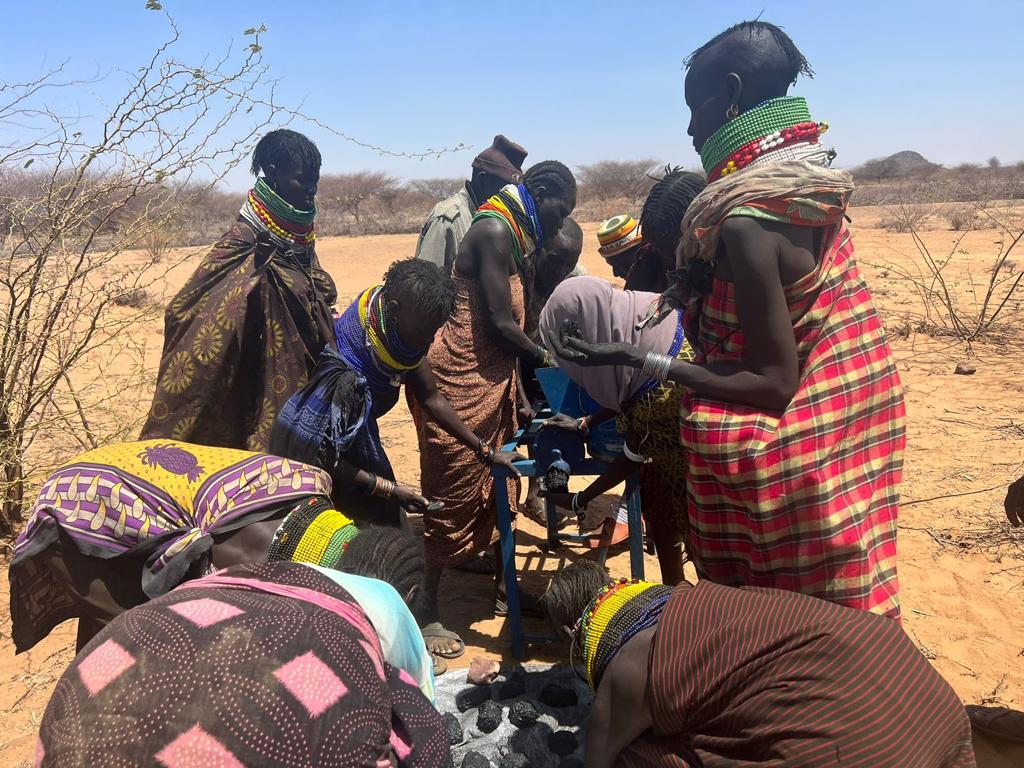 Briquette production underway